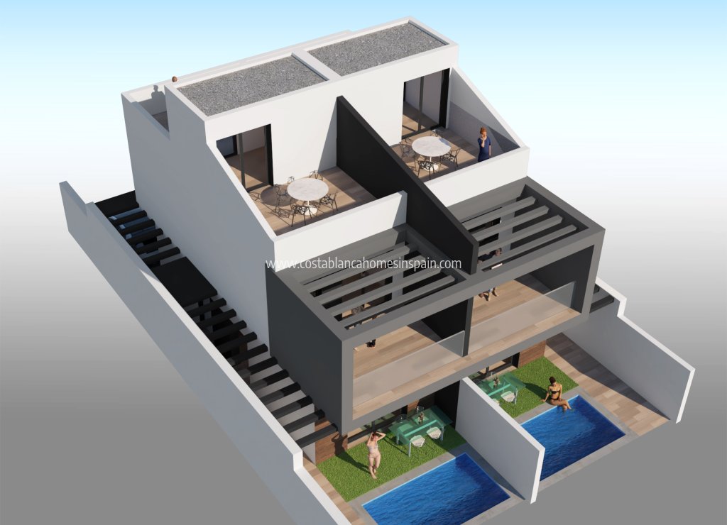 Obra Nueva - Semi - Detached Villa - San Javier